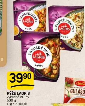 RÝŽE LAGRIS vybrané druhy 500 g