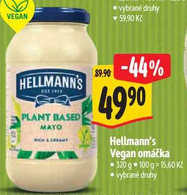Hellmann's Vegan omáčka, 320 g