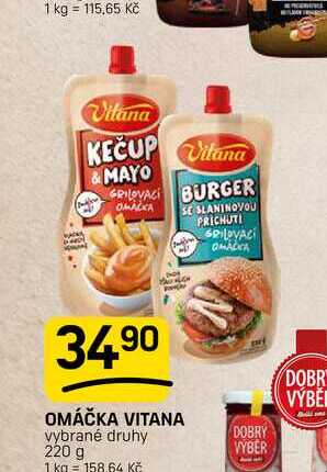 OMÁČKA VITANA vybrané druhy 220 g