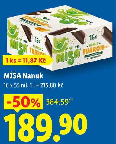 MÍŠA Nanuk, 16 x 55 ml