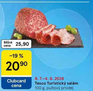 Tesco Turistický salám, 100 g