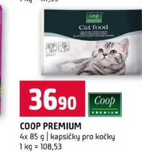COOP PREMIUM 4x 85 g kapsičky pro kočky