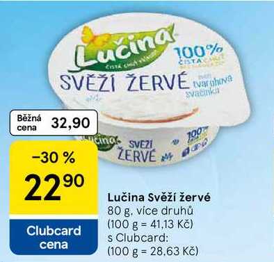 Lučina Svěží žervé, 80 g, více druhů  
