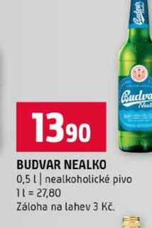 BUDVAR NEALKO 0,5l nealkoholické pivo 