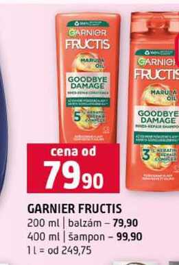 GARNIER FRUCTIS 200 ml balzám 400 ml šampon