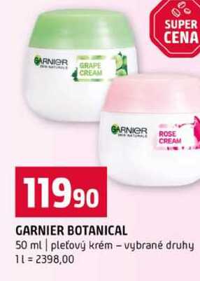 GARNIER BOTANICAL 50 ml pleťový krém vybrané druhy 