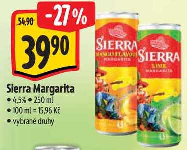 Sierra Margarita, 250 ml