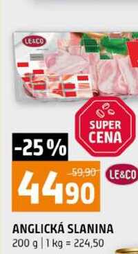 ANGLICKÁ SLANINA 200 g