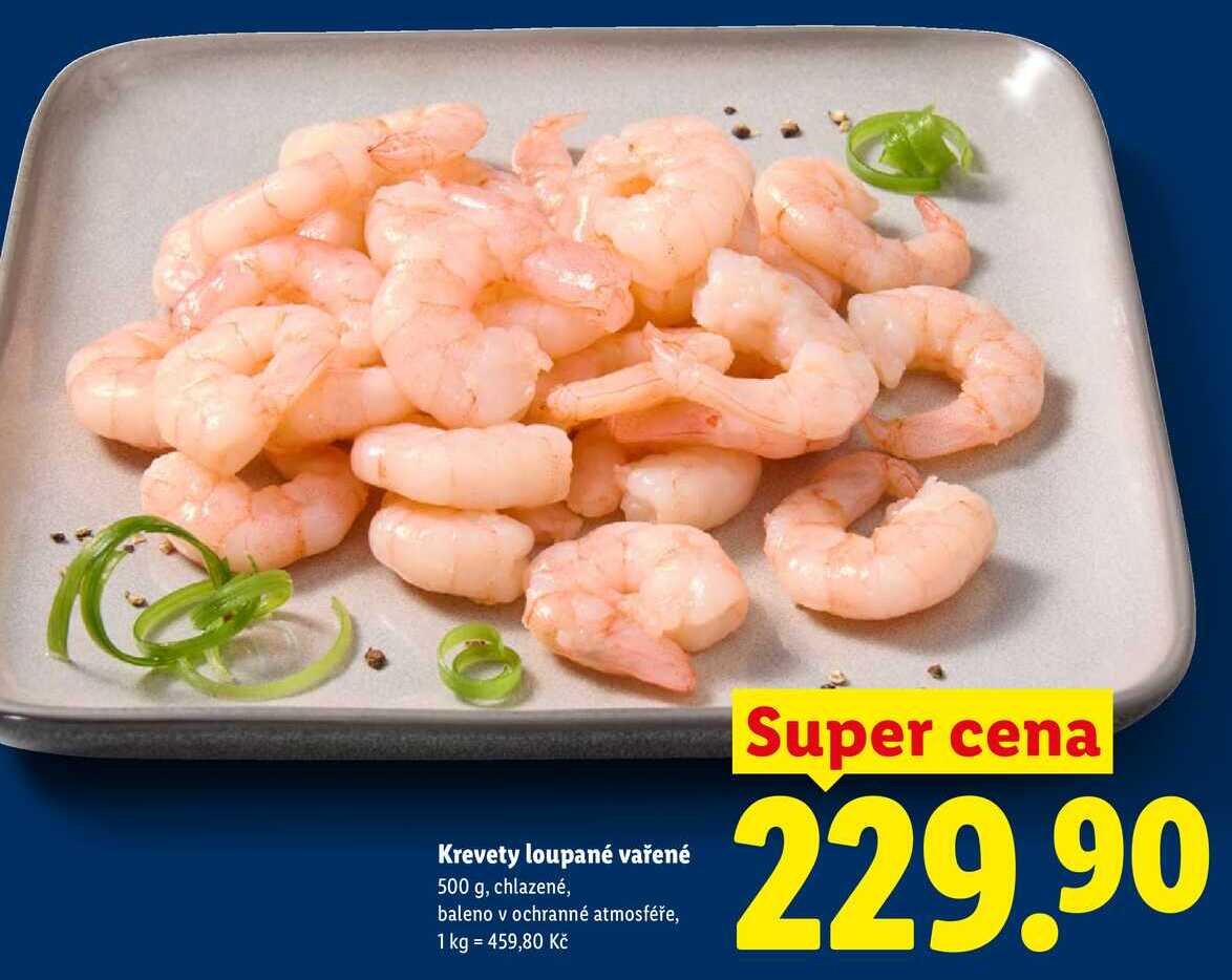 Krevety loupané vařené, 500 g