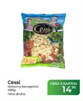 Cessi těstoviny bezvaječné 400g