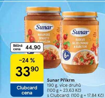 Sunar Příkrm, 190 g 