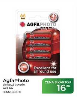 AgfaPhoto zinková baterie 4ks AA 