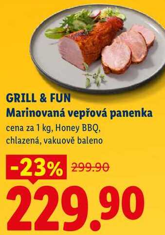 GRILL & FUN Marinovaná vepřová panenka, cena za 1 kg