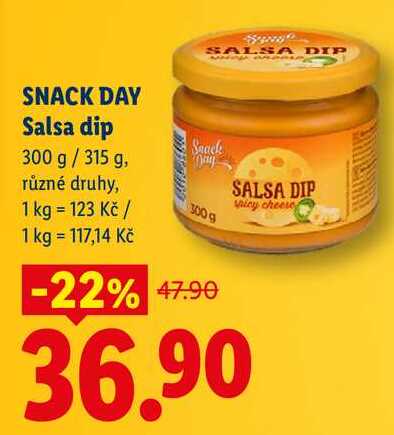 SNACK DAY Salsa dip, 300 g/315 g