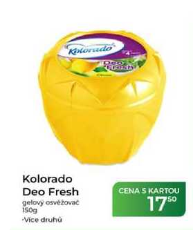 Kolorado Deo Fresh gelový osvěžovač 150g