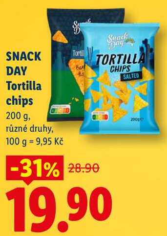 SNACK DAY Tortilla chips, 200 g