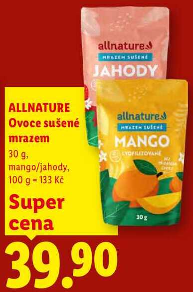 ALLNATURE Ovoce sušené mrazem, 30 g 