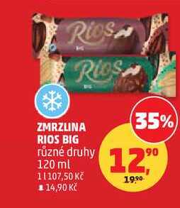 ZMRZLINA RIOS BIG různé druhy, 120 ml  