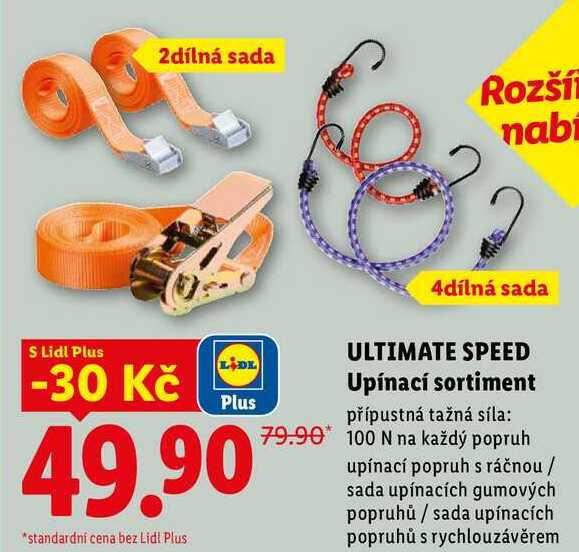 ULTIMATE SPEED Upínací sortiment