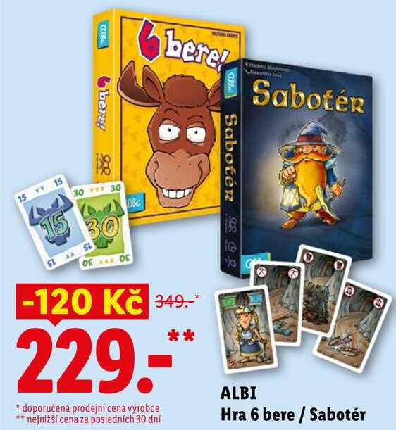 ALBI Hra 6 bere / Sabotér