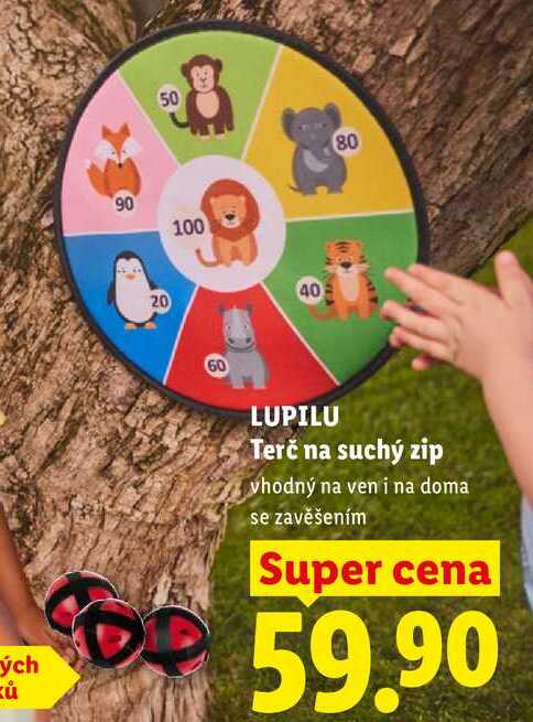LUPILU Terč na suchý zip  