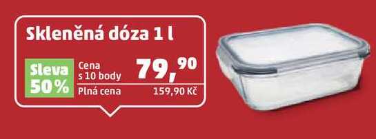 Skleněná dóza, 1 l
