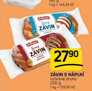 ZÁVIN S NÁPLNÍ vybrané druhy 200 g 
