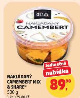 NAKLÁDANÝ CAMEMBERT MIX & SHARE, 500 g