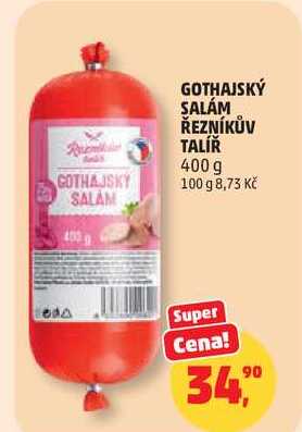 GOTHAJSKÝ SALÁM ŘEZNÍKŮV TALÍŘ, 400 g