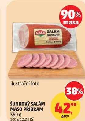 ŠUNKOVÝ SALÁM MASO PŘÍBRAM, 350 g
