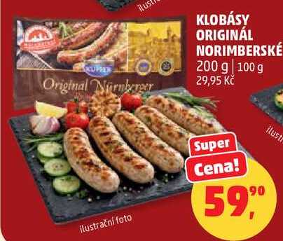 KLOBÁSY ORIGINÁL NORIMBERSKÉ, 200 g
