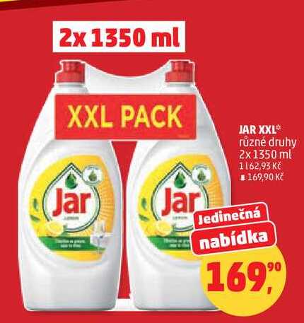 JAR XXL různé druhy, 2x 1350 ml 