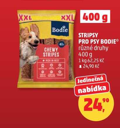 STRIPSY PRO PSY BODIE různé druhy, 400 g