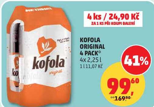 KOFOLA ORIGINAL, 4 x 2,25 l