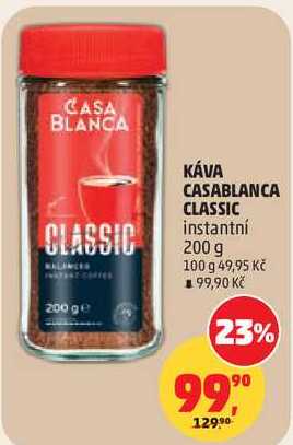 KÁVA CASABLANCA CLASSIC instantní, 200 g 