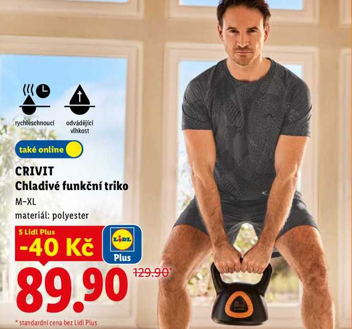 CRIVIT Chladivé funkční triko