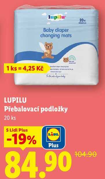 LUPILU Přebalovací podložky, 20 ks 