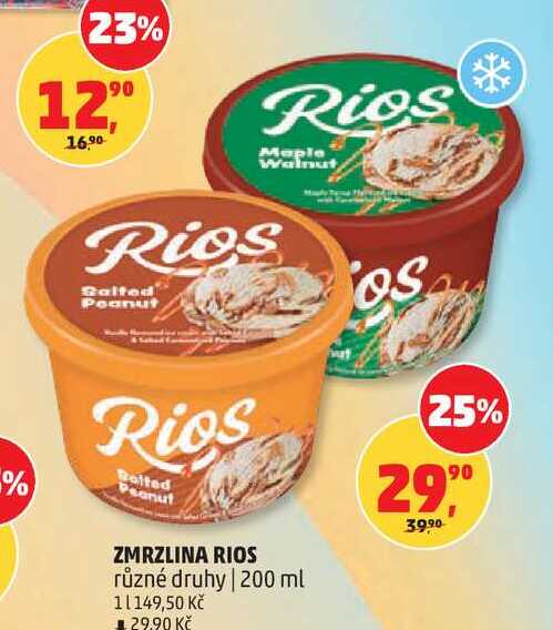 ZMRZLINA RIOS různé druhy, 200 ml