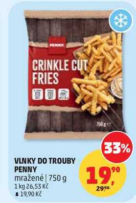 VLNKY DO TROUBY PENNY mražené, 750 g