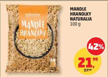 MANDLE HRANOLKY NATURALIA, 100 g