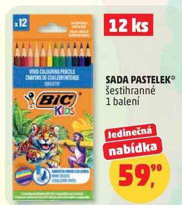 SADA PASTELEK šestihranné, 1 balení