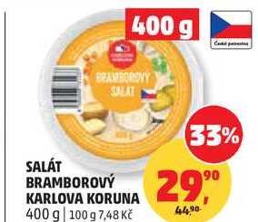 SALÁT BRAMBOROVÝ KARLOVA KORUNA, 400 g