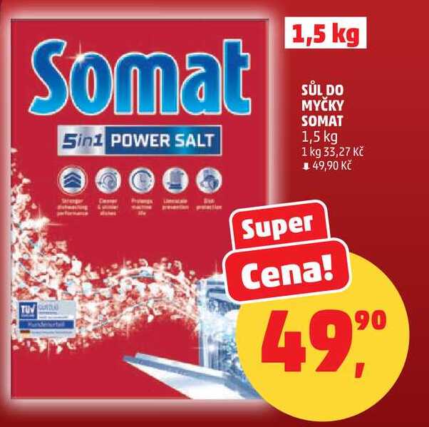 SŮL DO MYČKY SOMAT, 1,5 kg