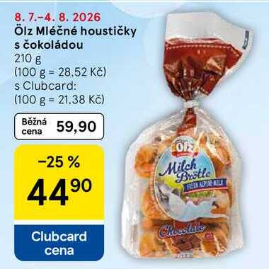 Ölz Mléčné houstičky s čokoládou, 210 g
