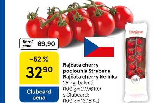 Rajčata cherry Nelinka, 250 g, balená