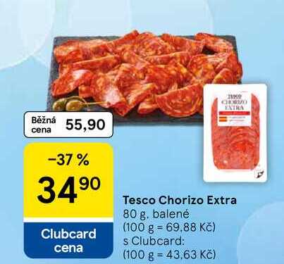 Tesco Chorizo Extra, 80 g