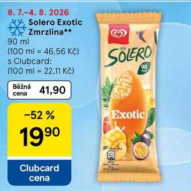 Solero Exotic Zmrzlina, 90 ml