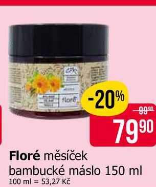 Floré měsíček bambucké máslo 150 ml