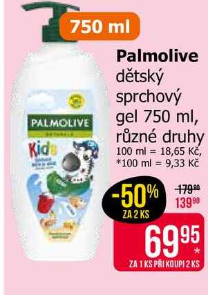 Palmolive dětský sprchový gel 750 ml, různé druhy