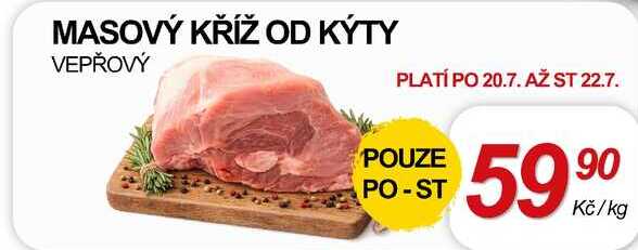 MASOVÝ KŘÍŽ OD KÝTY VEPŘOVÝ, 1 kg